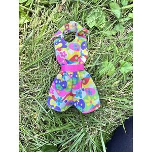 Vintage 1993 Barbie Dress 'N Fun #10776 Floral Romper Outfit & Pink Shoes Retro‎